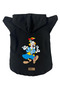 Hooded Fleece Sweatshirt Dog and Cat Outfit & Dress - Black Clown - Size XS