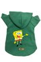 Hooded Fleece Sweatshirt Dog and Cat Outfit & Dress - Green Sponge Bob