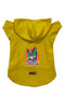 Hooded Fleece Sweatshirt Dog and Cat Outfit & Dress - Yellow DBZ 05 - Size L