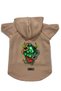 Hooded Fleece Sweatshirt Dog and Cat Outfit & Dress - Beige Master Of The Snake