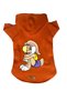 Hooded Fleece Sweatshirt Dog and Cat Outfit & Dress - Orange Lola