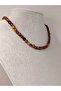 Tiger Eye Stone FLAT Facet Cut Necklace 6x4mm (Fixed Clip) - 7