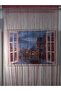 Burgundy-Gold Buttons Sewn Ready Rope Model Curtain 150X265 Shortable Rope Curtain Door Curtain