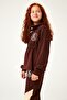 Beverly Hills Embroidery Detailed Girl's Suit Brown - 3