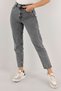 High Waist Smoked Mom Jeans Lycra Flexible Jeans - 2