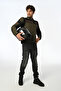 SHADOW KHAKI BLACK NEON ORANGE Biker Jacket - 6