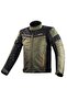 SHADOW KHAKI BLACK NEON ORANGE Biker Jacket