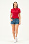 Women's Regular Fit Polo Neck T-shirt