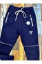 boys' sweatpants with piping / sweatpants with 2 thread pockets / navy blue sweatpants with zipper pockets - 2