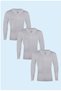 Winter 100% Cotton 3 Pack Interlock Anti-Sweating Long Sleeve Undershirt