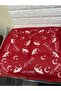 Red Crescent and Ataturk Silhouette Signed Cotton Fabric Scarf - 23 April, 29 October, 19 May - 2
