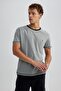 Regular Fit Crew Neck Printed Short Sleeve T-Shirt B3807ax23hs - 4