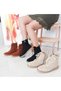Black Suede Lace Up Zippered Women's Boots - 6