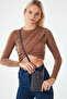 Women's Leather Phone Bag with Shoulder Strap and Money and Card Compartment - 3