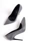 Talipa Black Stoned High Heeled Evening Dress Shoes