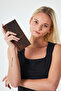 Hand Strap Bag Leather Wallet with Phone, Card, Cash and Coin Compartment - 7