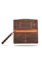 Hand Strap Bag Leather Wallet with Phone, Card, Cash and Coin Compartment - 2
