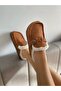 Tan Fur Inside Women's House Slippers - 2