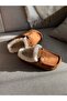 Tan Fur Inside Women's House Slippers - 3