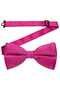Men's Solid Color Satin Bow Tie - 4