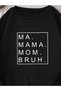 Sebesta Fashion Mom Printed 2 Thread Shardon Unisex Crew Neck Oversize Sweatshirt0,, - 3