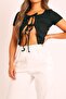 wft1595 Double Lace Front Low-cut Blouse