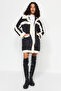 Black Plush Detailed Puffer Jacket TWOAW24MO00361