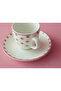 Pink Hope Porcelain 4 Pieces Coffee Cup Set for 2 People 80 Ml Pink - 4