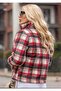 Imported Stamp Red Striped Coat Women - 3