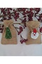 Christmas Jute Pouch Christmas Tree Santa Claus Figured Christmas New Year Socks Pouch Gift Pouch