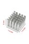 Passive Chipset Cooler 1.4*1.4. *6 mm Aluminum Heatsink Gray2 - 3
