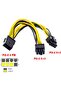 8 Pin Pcie 12V to Dual 6 2 8 Pin Pcie E Gpu Power Power Cable 30 cm - 3