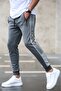 Anthracite Sweatpants with Side Stripes 4218 - 3