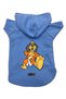 Hooded Fleece Sweatshirt Dog and Cat Outfit & Gown - Blue Hong Kong