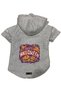 Hooded Fleece Sweatshirt Dog and Cat Outfit & Dress - Gray Happy Halloween - Size XS