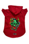 Hooded Fleece Sweatshirt Dog and Cat Outfit & Dress - Red Master Snake - Size XS