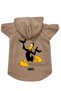 Hooded Fleece Sweatshirt Dog and Cat Outfit & Dress - Beige Duffy