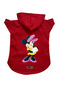 Hooded Fleece Sweatshirt Dog and Cat Outfit & Dress - Red Minnie - Size S