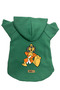 Hooded Fleece Sweatshirt Dog and Cat Outfit & Gown - Green Hong Kong - Size L