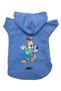 Hooded Fleece Sweatshirt Dog and Cat Outfit & Dress - Blue Clown