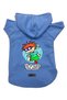 Hooded Fleece Sweatshirt Dog and Cat Outfit & Dress - Blue Rugrats Carlitos - Size M