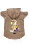 Hooded Fleece Sweatshirt Dog and Cat Outfit & Dress - Beige Lola