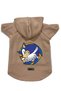 Hooded Fleece Sweatshirt Dog and Cat Outfit & Dress - Beige Sonic