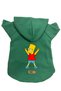 Hooded Fleece Sweatshirt Dog and Cat Outfit & Dress - Green Bart Simpson