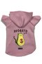 Hooded Fleece Sweatshirt Dog and Cat Outfit & Dress - Pink Avogato - Size S