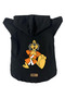 Hooded Fleece Sweatshirt Dog and Cat Outfit & Gown - Black Hong Kong - Size L