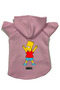Hooded Fleece Sweatshirt Dog and Cat Outfit & Dress - Pink Bart Simpson