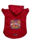 Hooded Fleece Sweatshirt Dog and Cat Outfit & Dress - Red Happy Halloween - Size S