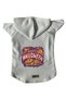 Hooded Fleece Sweatshirt Dog and Cat Outfit & Dress - White Happy Halloween - Size M