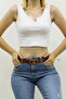 Mad Girls White Crop Top with Front Detail MG362 - 5